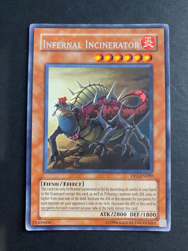 Yugioh Infernal Incinerator DP2-EN009 Rare Unlimited Edition LP
