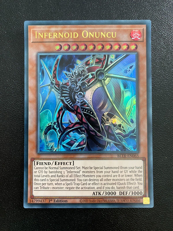 Yugioh Infernoid Onuncu BLTR-EN065 Ultra Rare 1st Edition NM