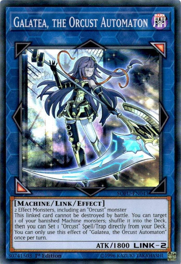 Yugioh Galatea, the Orcust Automaton SOFU-EN043 Super Rare 1st Edition NM
