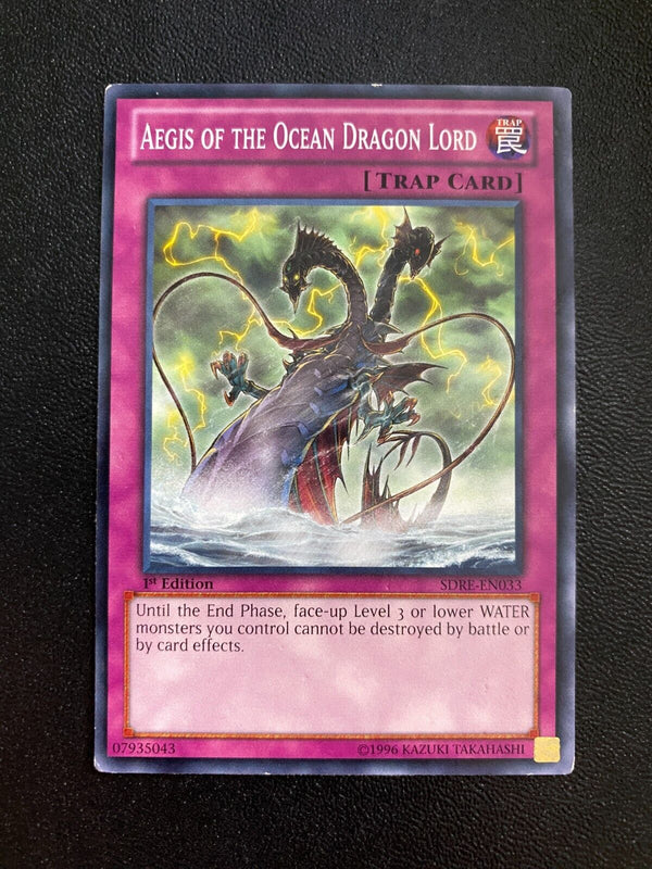 Yugioh Aegis of the Ocean Dragon Lord SDRE-EN033 Common 1st Edition MP