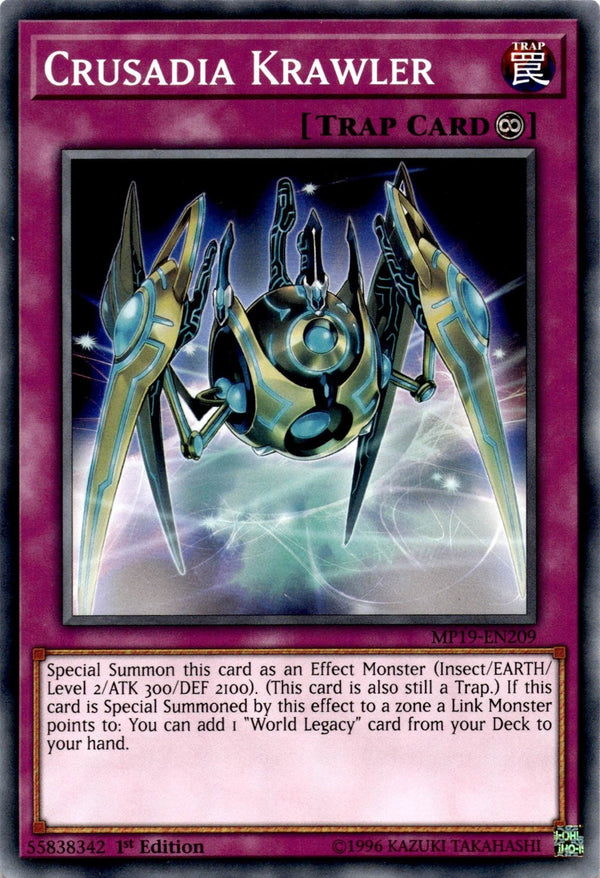 Yugioh Crusadia Krawler MP19-EN209 Common 1st Edition NM