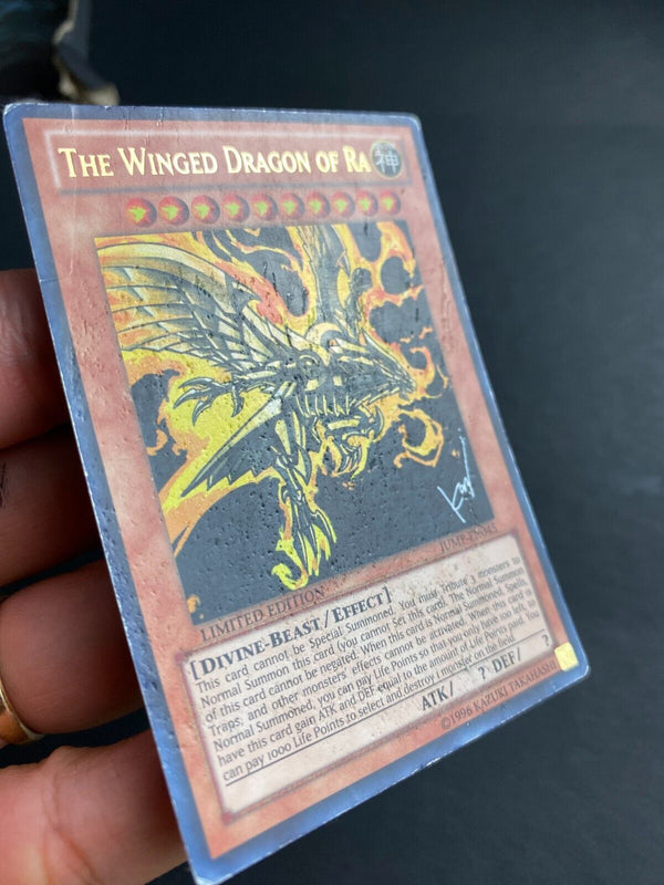 Yugioh The Winged Dragon of Ra JUMP-EN045 Ultra Rare Limited Edition DAMAGED