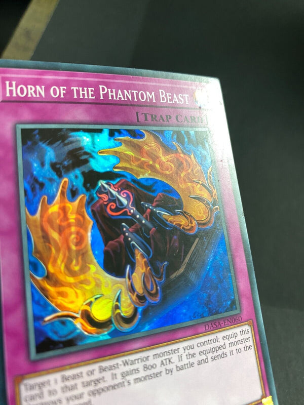 Yugioh Horn of the Phantom Beast DASA-EN060 Super Rare 1st Edition HP