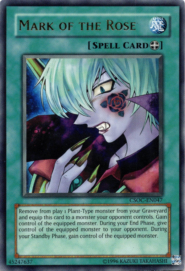 Yugioh Mark of the Rose CSOC-EN047 Ultra Rare Unlimited Edition MP/LP