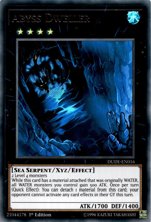 Yugioh Abyss Dweller DUDE-EN016 Ultra Rare 1st Edition NM