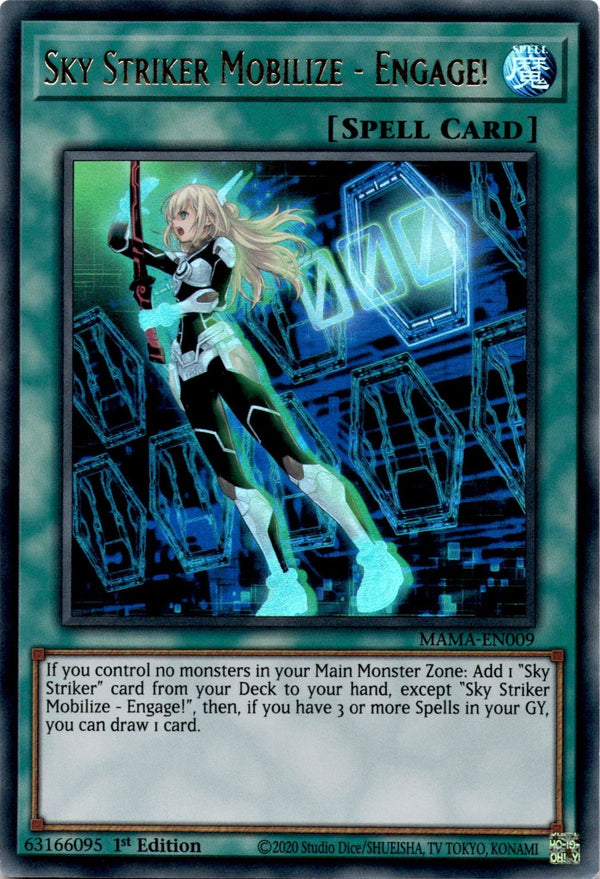 Yugioh Sky Striker Mobilize - Engage! MAMA-EN009 Ultra Rare 1st Edition NM