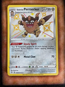 Pokemon Galarian Perrserker sv087/sv122 Shining Fates Shiny Holo NM/MINT