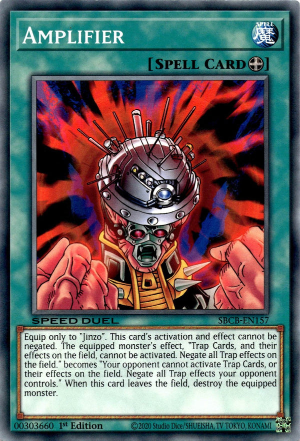 Yugioh Amplifier SBCB-EN157 Speed Duel Common 1st Edition NM