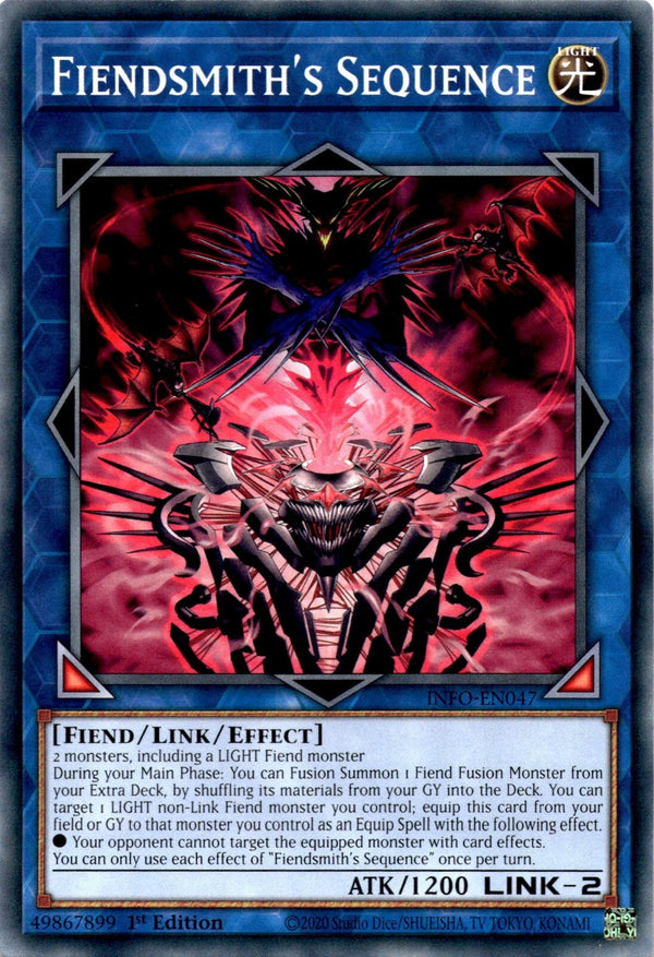 Yugioh Fiendsmith's Sequence INFO-EN047 Common 1st Edition NM