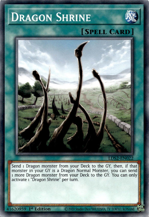 Yugioh Dragon Shrine LDS2-EN022 Common 1st Edition LP