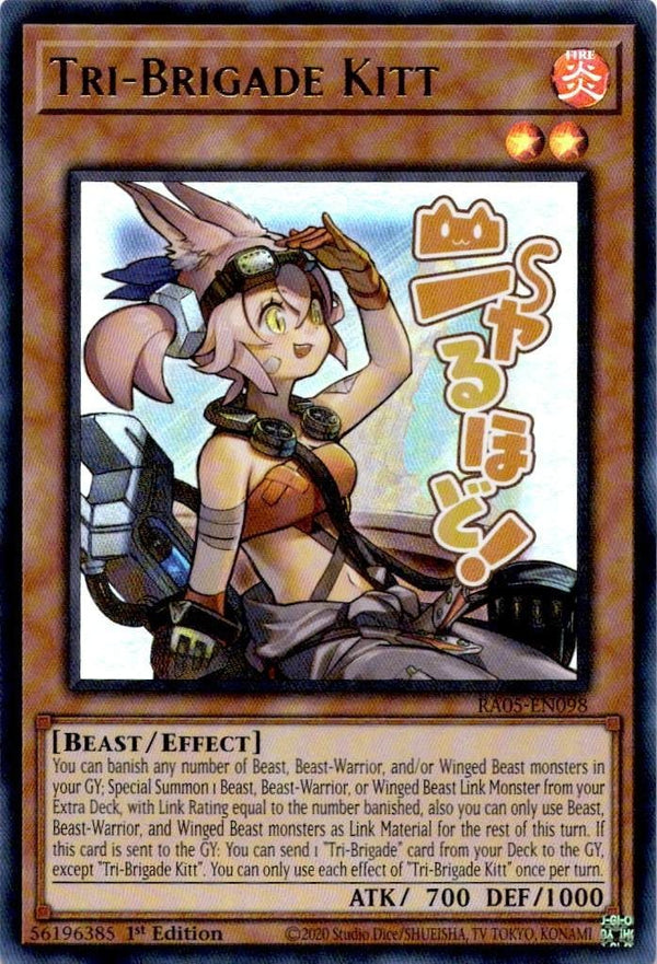 Yugioh Tri-Brigade Kitt RA05-EN098 NA Print Ultra Rare 1st Edition NM