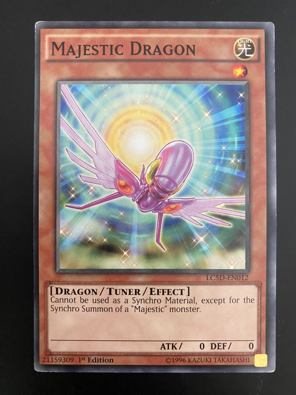 Yugioh Majestic Dragon LC5D-EN012 1st Edition MP