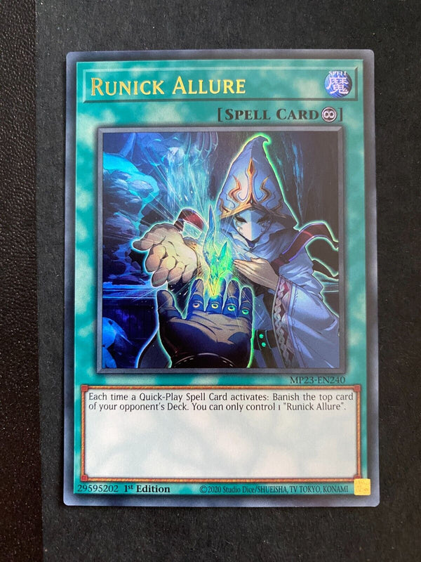 Yugioh Runick Allure MP23-EN240 Ultra Rare 1st Edition NM