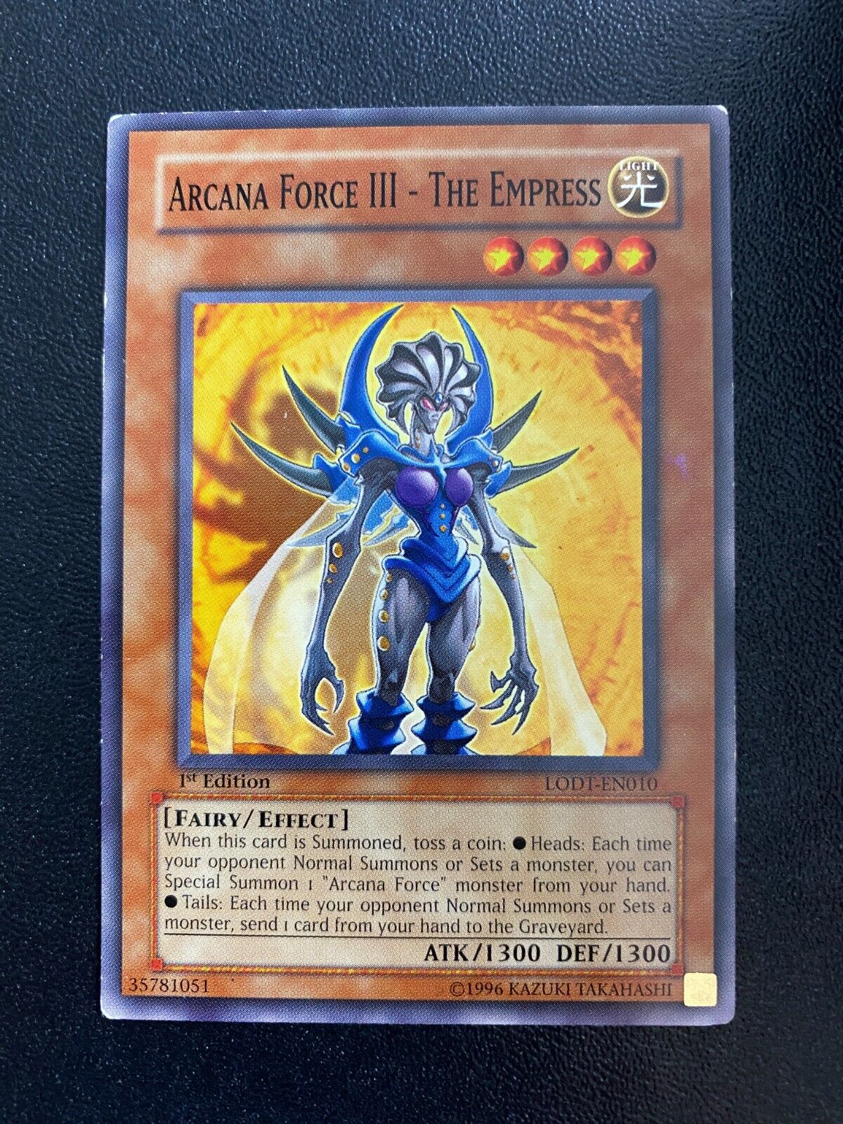 Yugioh Arcana Force III - The Empress LODT-EN010 Common 1st HP (ORIGINAL PRINT)