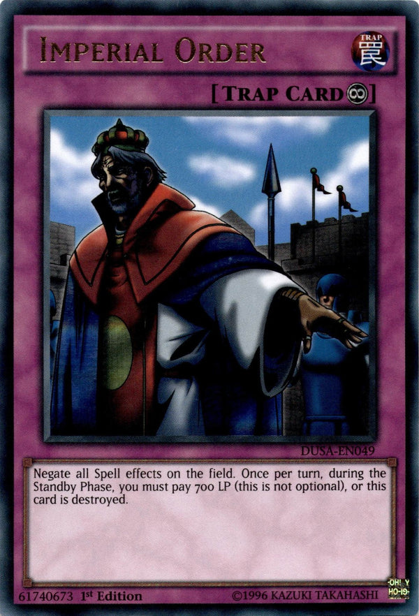 Yugioh Imperial Order DUSA-EN049 Ultra Rare 1st Edition LP