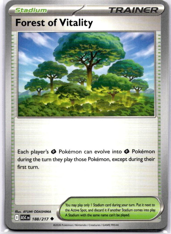 Pokemon Forest of Vitality 188/217 Ascended Heroes Non Holo NM