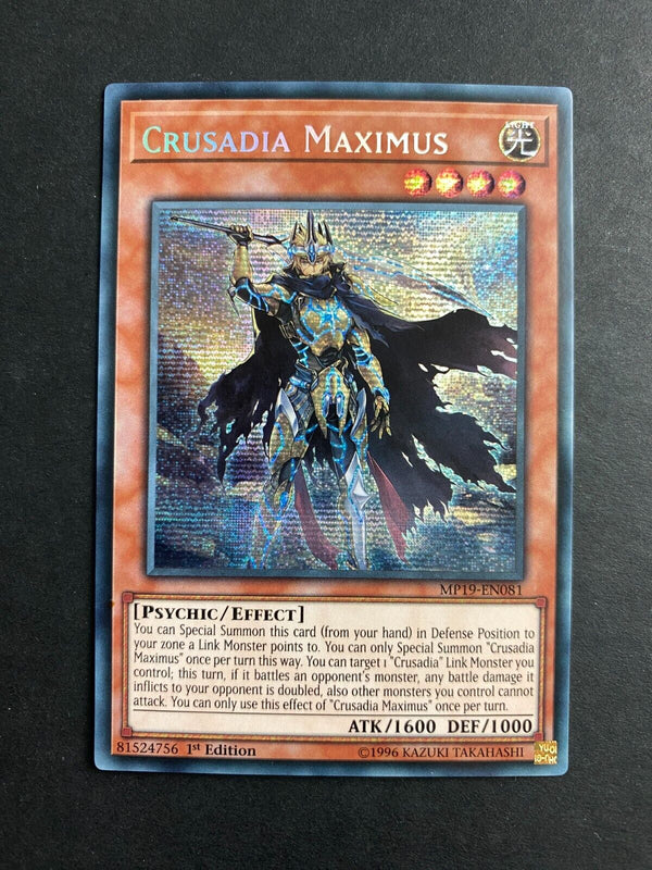 Yugioh Crusadia Maximus MP19-EN081 Secret Rare 1st Edition NM
