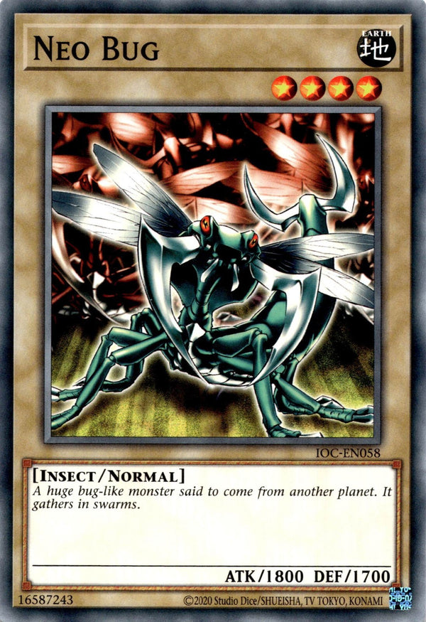 Yugioh Neo Bug IOC-EN058 Common Unlimited Edition NM