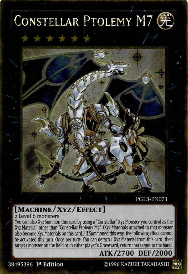 Yugioh Constellar Ptolemy M7 PGL3-EN071 Gold Rare 1st Edition NM
