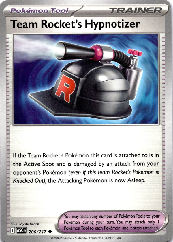 Pokemon Team Rocket's Hypnotizer 206/217 Ascended Heroes Non Holo NM