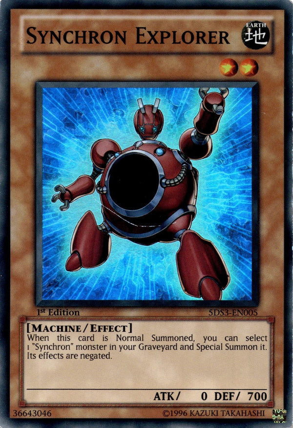 Yugioh Synchron Explorer 5DS3-EN005 Super Rare 1st Edition HP