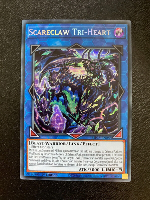 Yugioh Scareclaw Tri-Heart MP23-EN088 Secret Rare 1st Edition NM