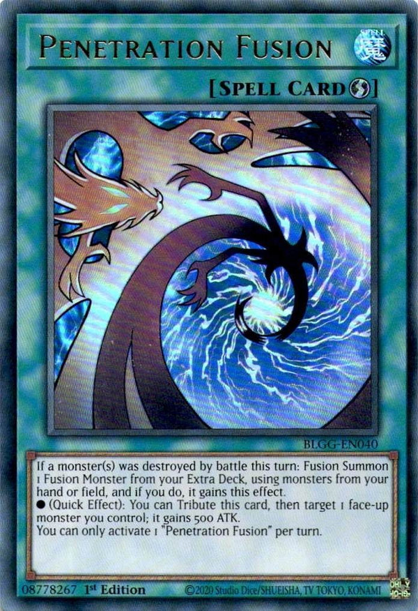Yugioh Penetration Fusion BLGG-EN040 Ultra Rare 1st Edition NM