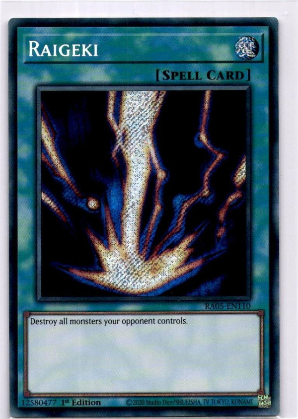 Yugioh Raigeki RA05-EN110 Secret Rare 1st Edition NM