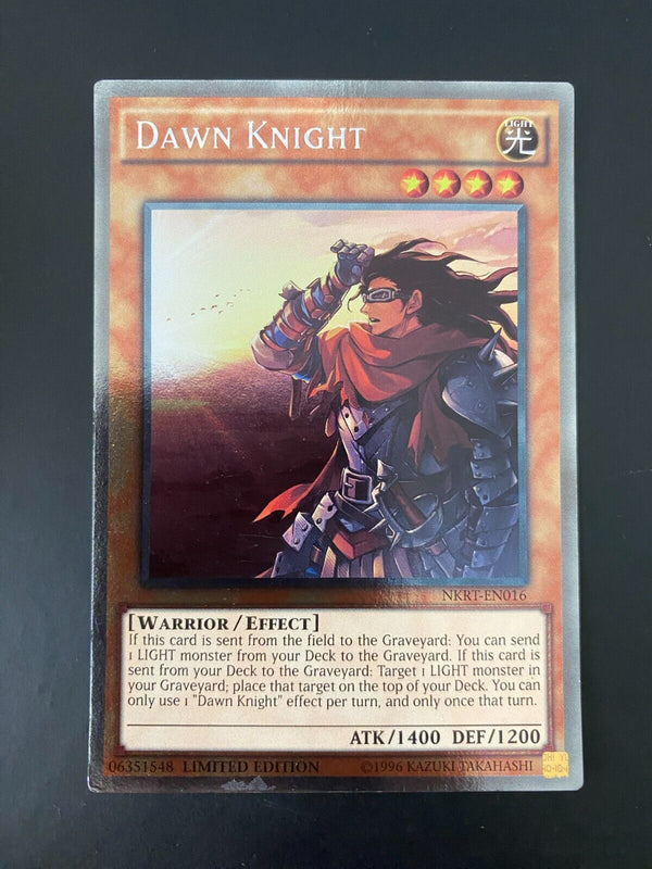 Yugioh Dawn Knight NKRT-EN016 platinum rare Limited Edition LP