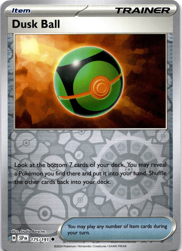 Pokemon Dusk Ball 175/191 Surging Sparks Reverse Holo NM