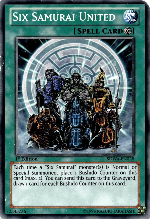 Yugioh Six Samurai United SDWA-EN028 Common 1st Edition HP