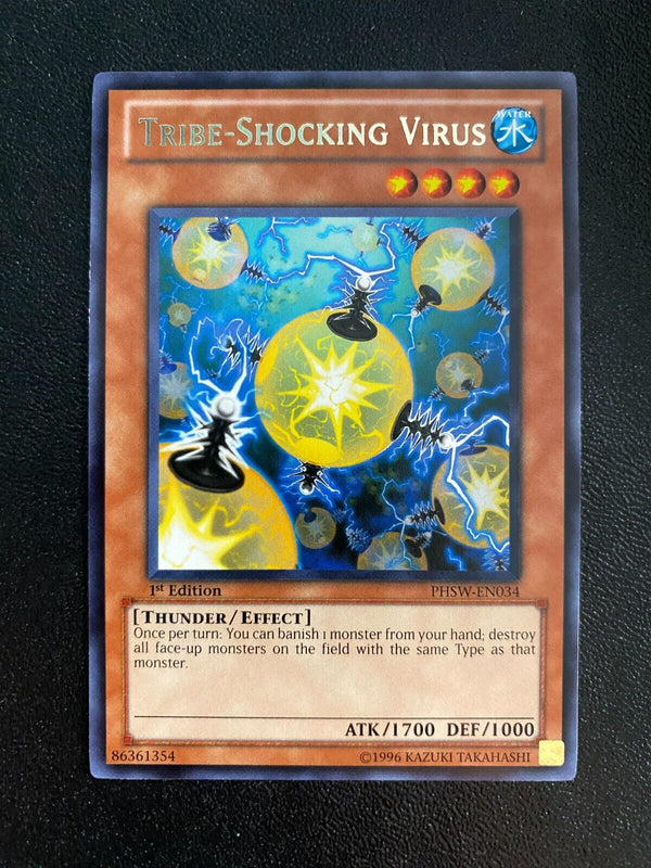 Yugioh Tribe-Shocking Virus PHSW-EN034 Rare 1st Edition NM