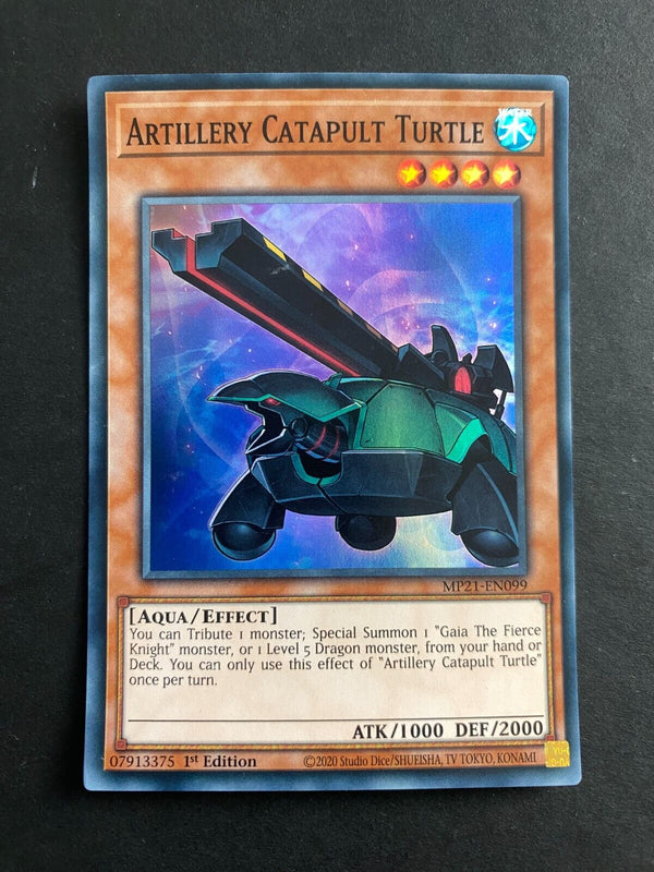 Yugioh Artillery Catapult Turtle MP21-EN099 Ultra Rare 1st Edition MP