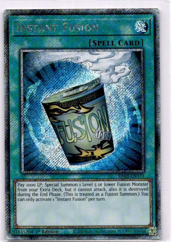 Yugioh Instant Fusion RA03-EN171 Platinum Secret Rare 1st Edition NM