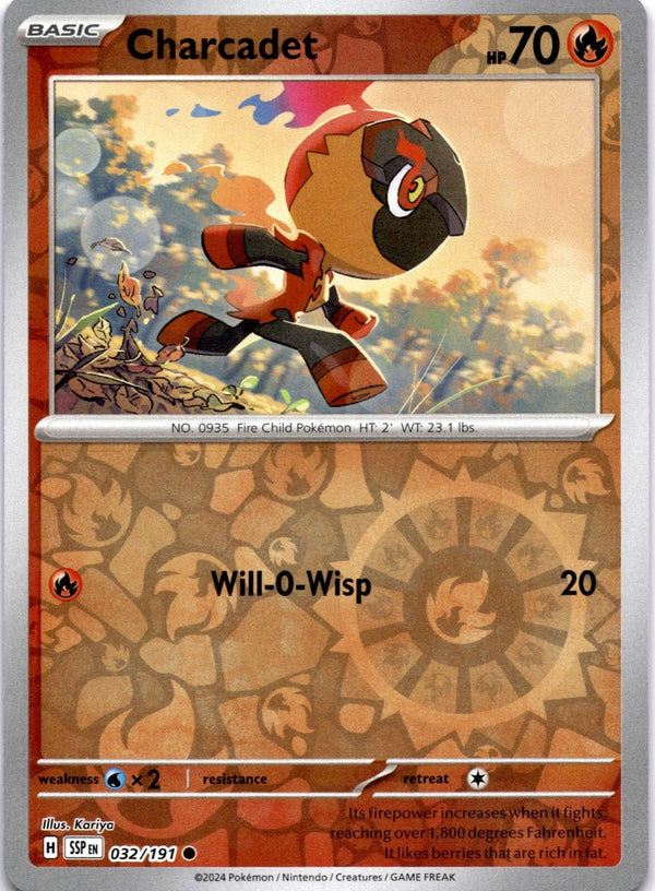 Pokemon Charcadet 032/191 Surging Sparks Reverse Holo NM