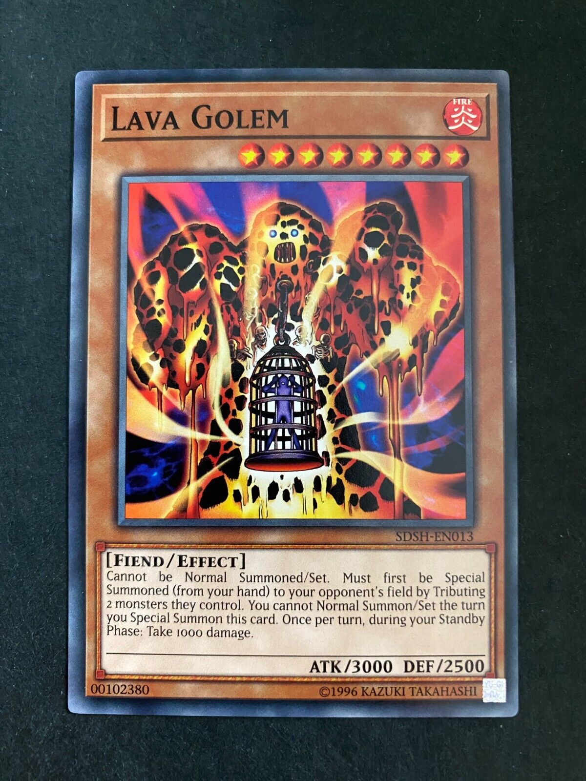 Yugioh Lava Golem SDSH-EN013 Common 1st Edition NM