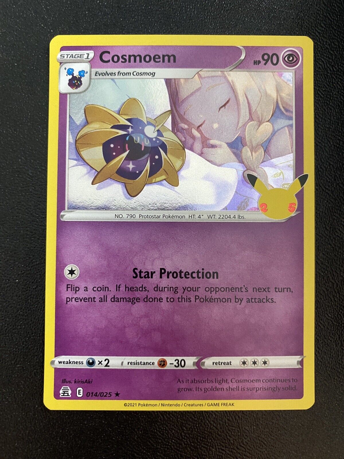 Pokemon Cosmoem 014/025 Celebrations Holo NM