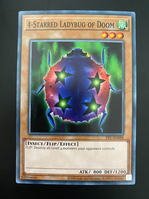 Yugioh 4-Starred Ladybug of Doom PSV-EN088 Common Unlimited Edition NM/MINT