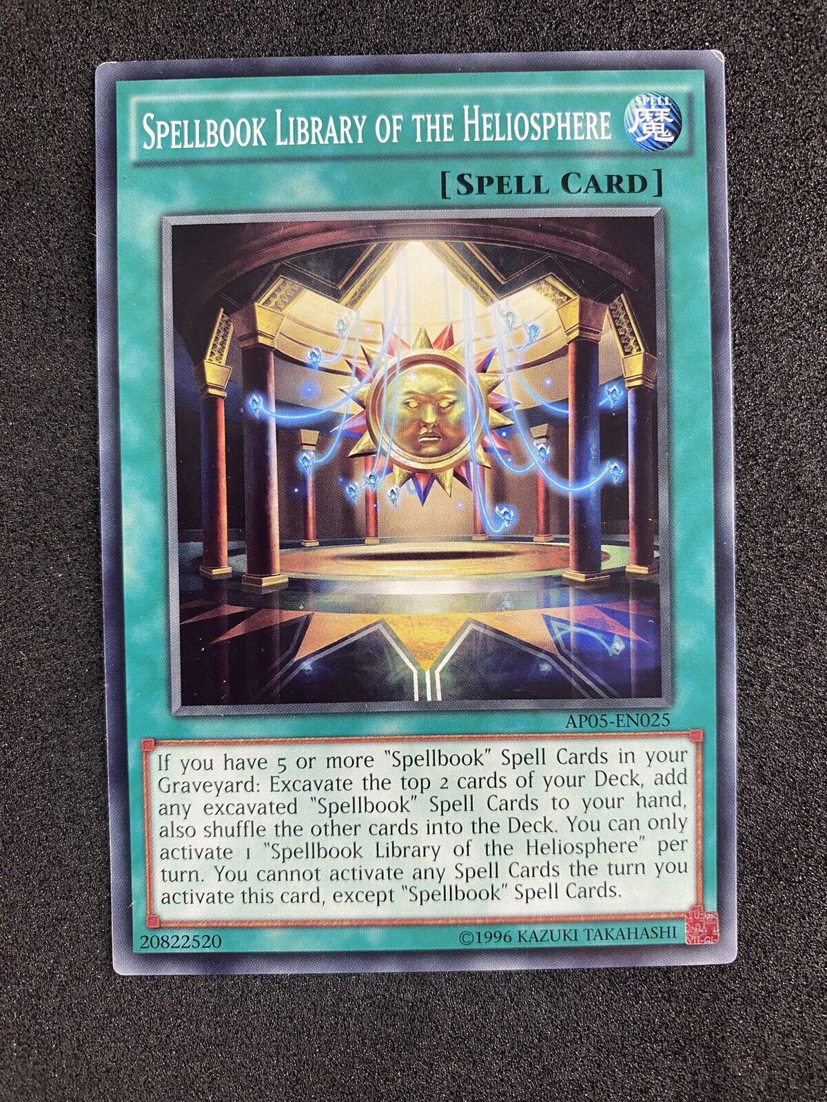 Yugioh Spellbook Library of the Heliosphere AP05-EN025 Common VLP