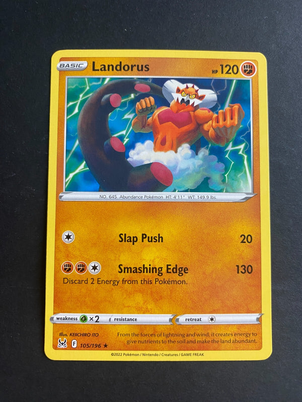 Pokemon Landorus 105/196 Lost Origin Rare Non Holo VLP/NM