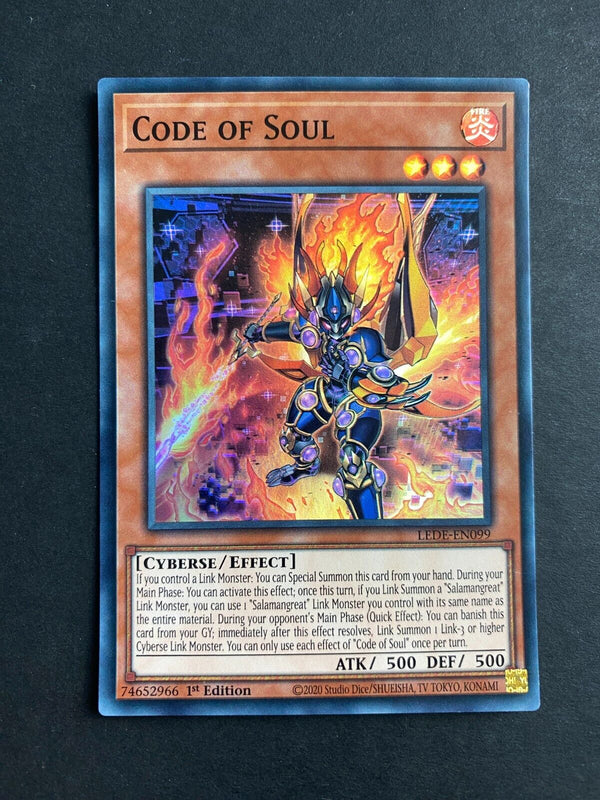 Yugioh Code of Soul LEDE-EN099 Super Rare 1st Edition NM