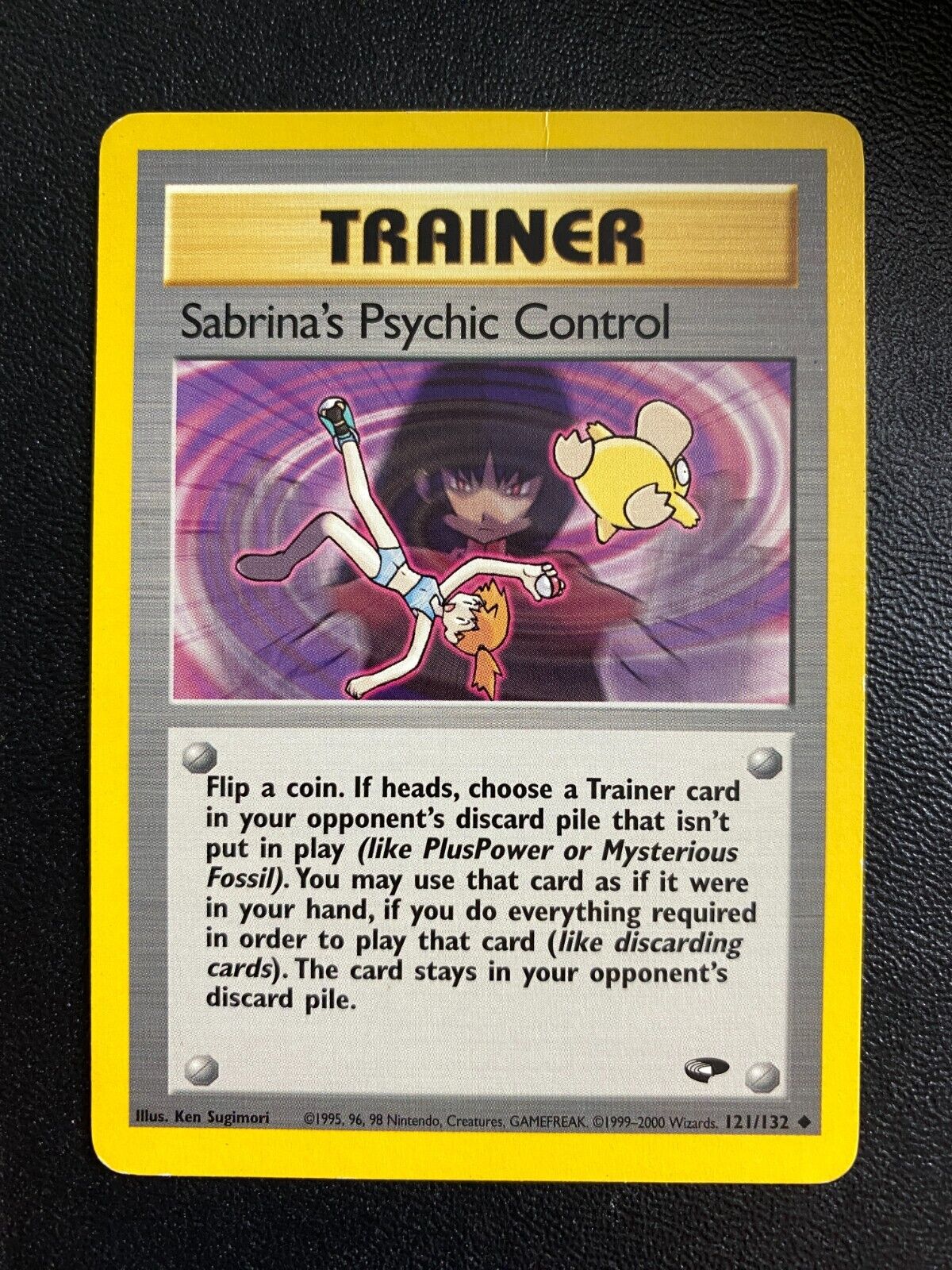 Pokemon Sabrina's Psychic Control 121/132 Gym Challenge Non Holo MP