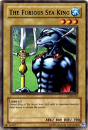 Yugioh The Furious Sea King LOB-033 Common Unlimited Edition DAMAGED