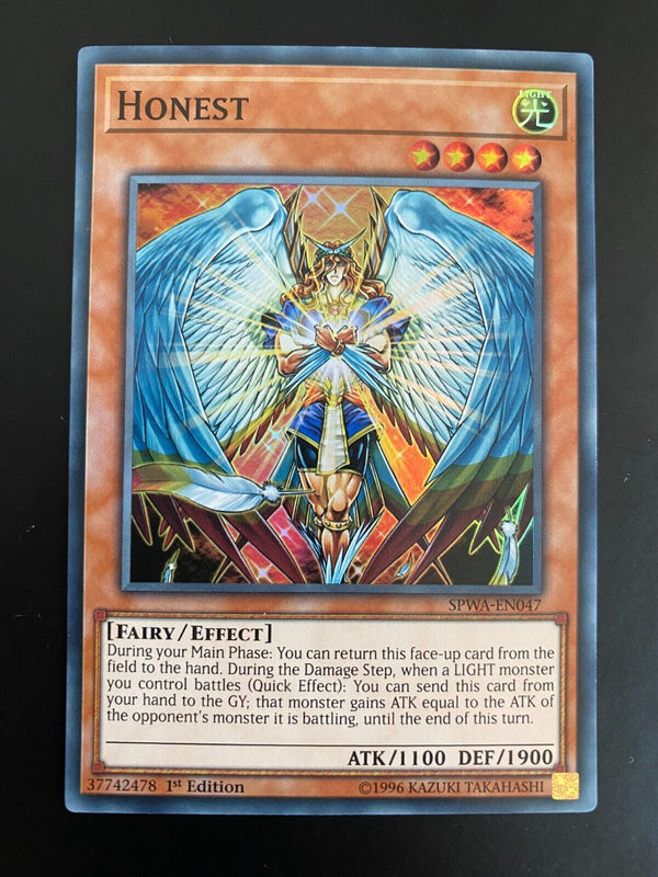 Yugioh Honest SPWA-EN047 Super Rare 1st Edition NM/MINT