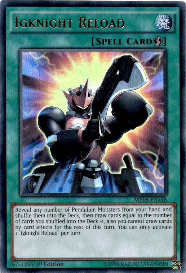 Yugioh Igknight Reload MP16-EN148 Ultra Rare 1st Edition VLP/NM
