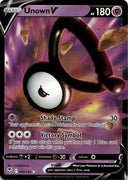 Pokemon Unown V 065/195 Silver Tempest Full Art Holo NM