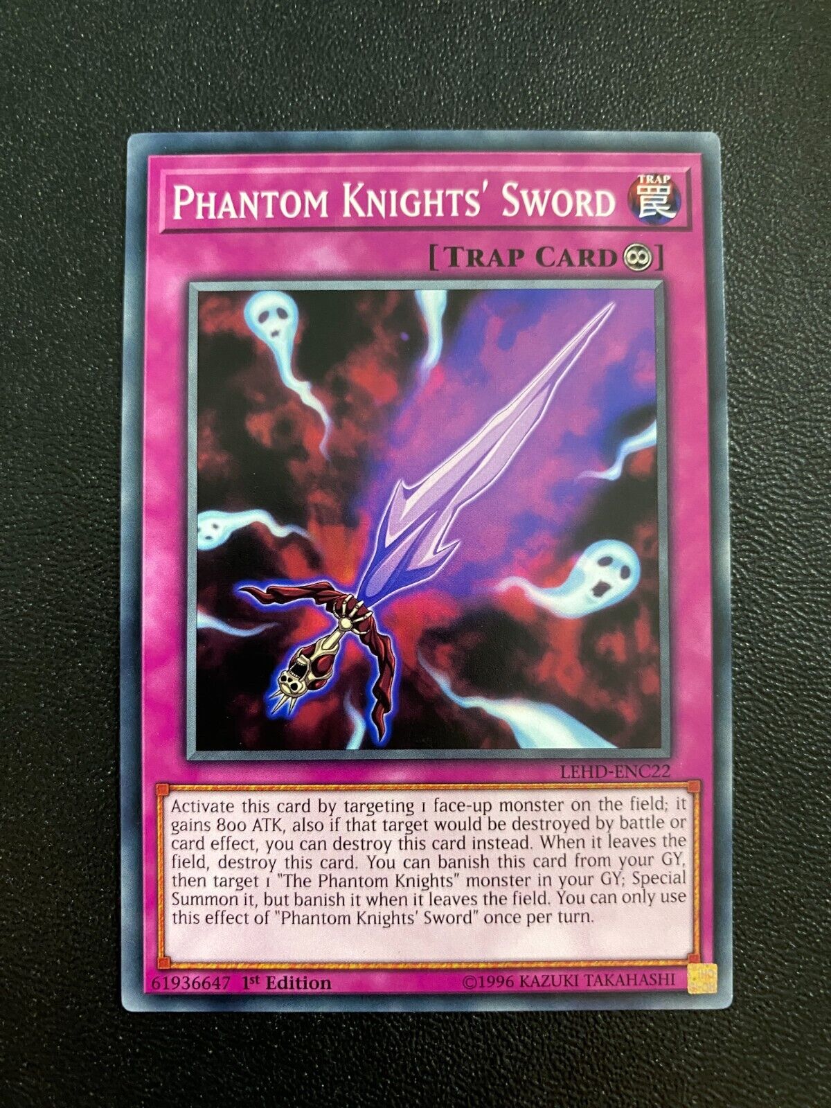 Yugioh Phantom Knights' Sword LEHD-ENC22 Common 1st Edition VLP/NM