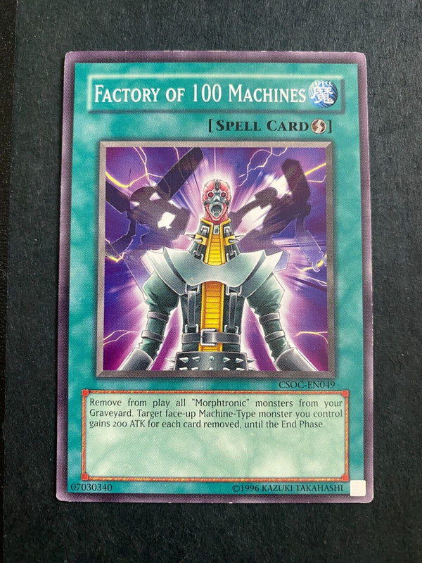 Yugioh Factory of 100 Machines CSOC-EN049 Common Unlimited Edition MP/LP