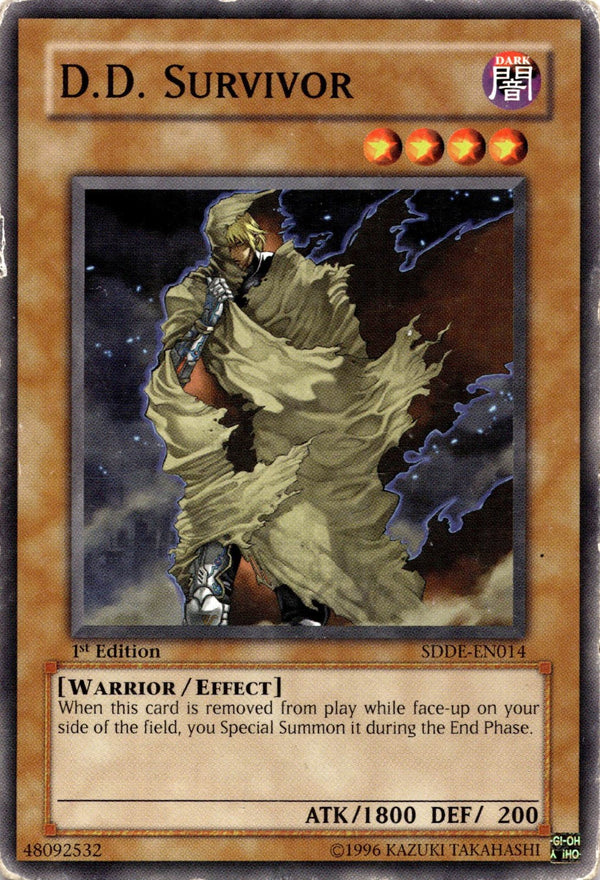 Yugioh D.D. Survivor SDDE-EN014 Common 1st Edition DAMAGED