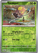 Pokemon Toedscool 015/182 Paradox Rift Reverse Holo NM